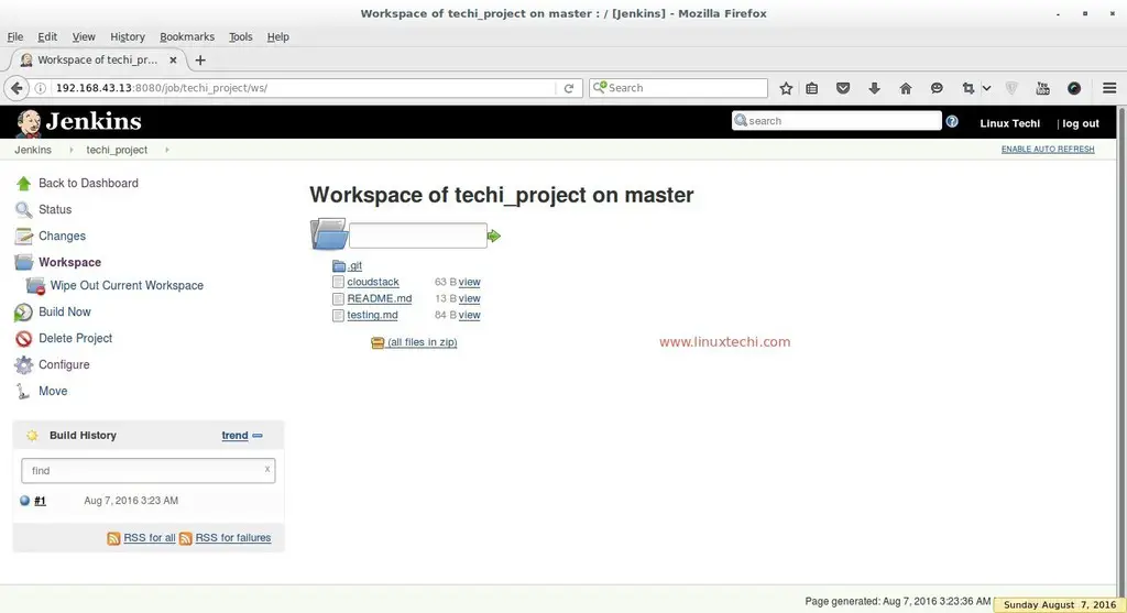Workspace-GitHub-Project-Jenkins