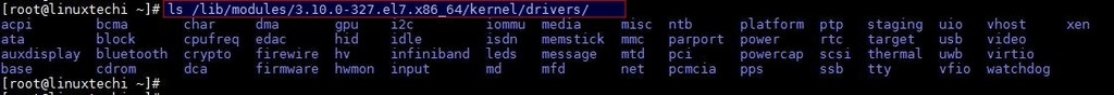 linux-kernel-modules-list