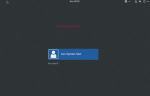 live-system-user-fedora25