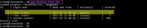 yum-history-all-command