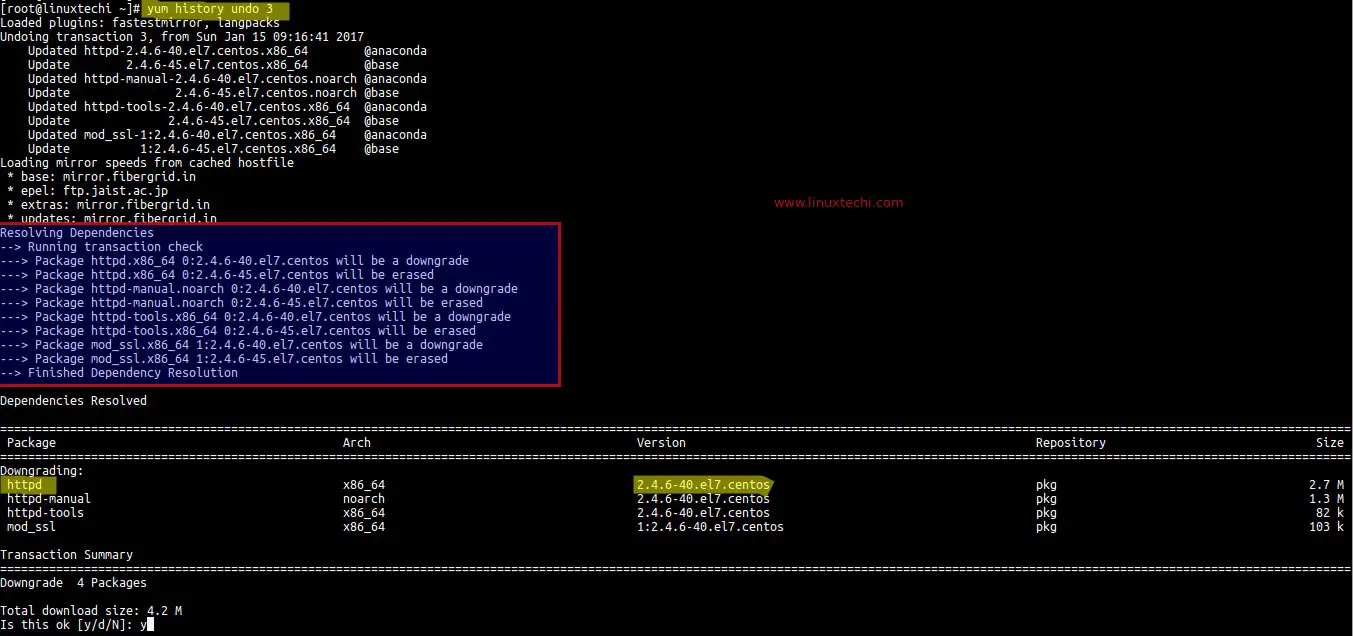 yum-history-undo