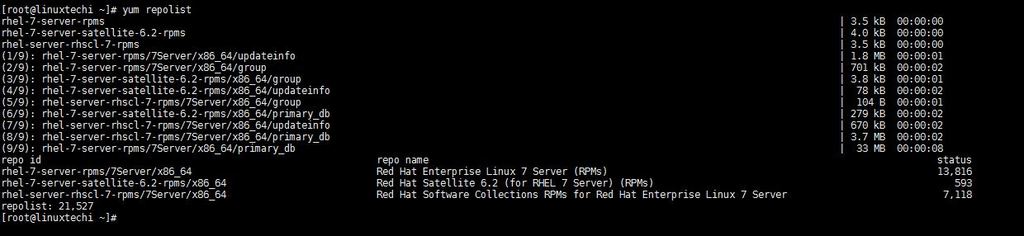 yum-repolist-command-output