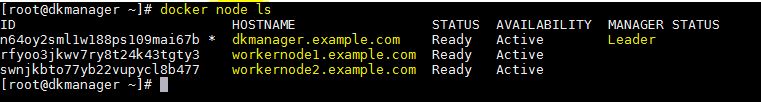 docker-node-ls-command-output