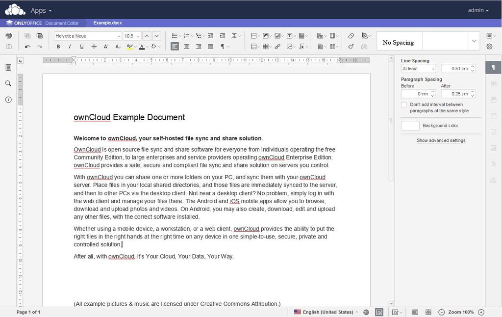 Edit-ownCloud-document-ONLYOFFICE