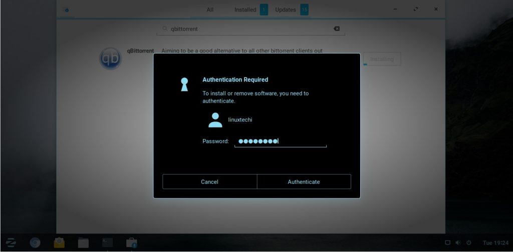 Password-to-install-qbittorent-zorin-os