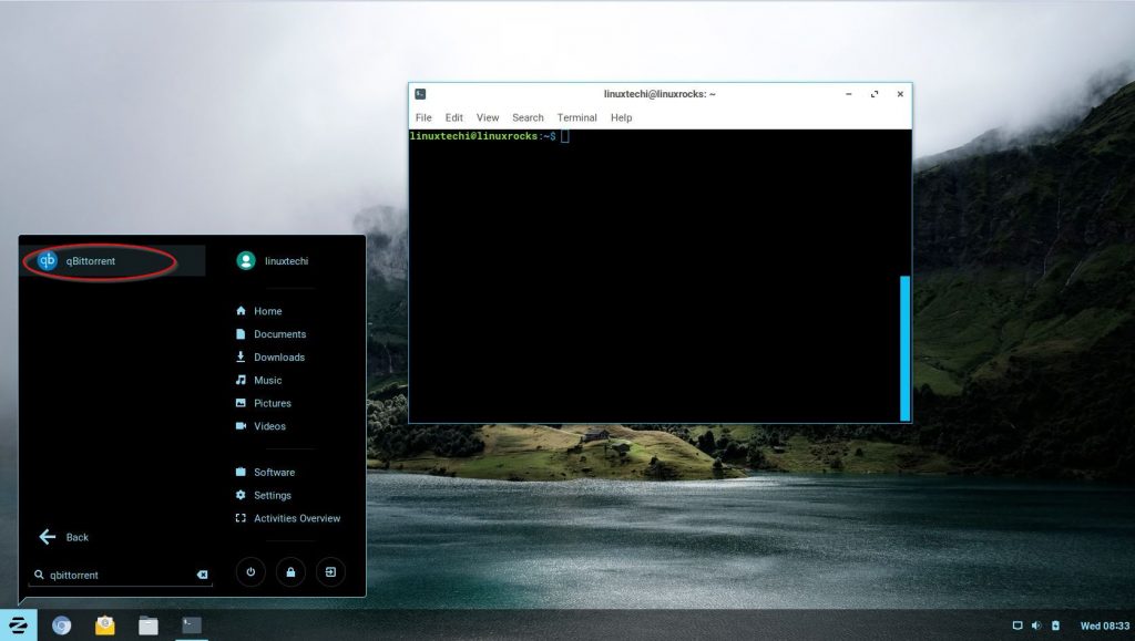 launch-qbittorrent-zorin-os
