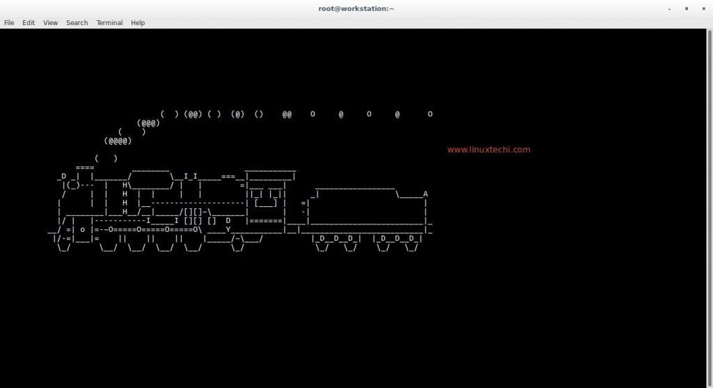 linux-sl-command-Steam-Locomotive