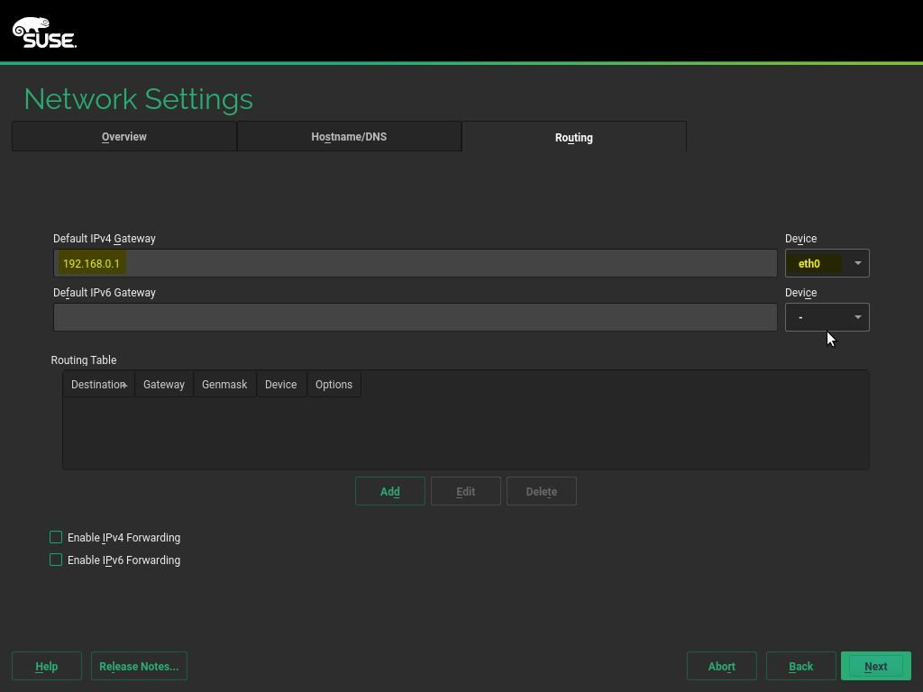 Configure-Routing-SLES12-Installation