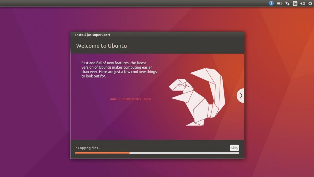 Ubuntu-Installation-Progress