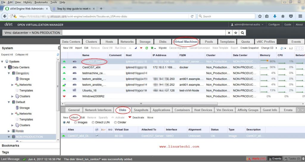 Disk-Attach-Virtual-Machine-Ovirt-engine