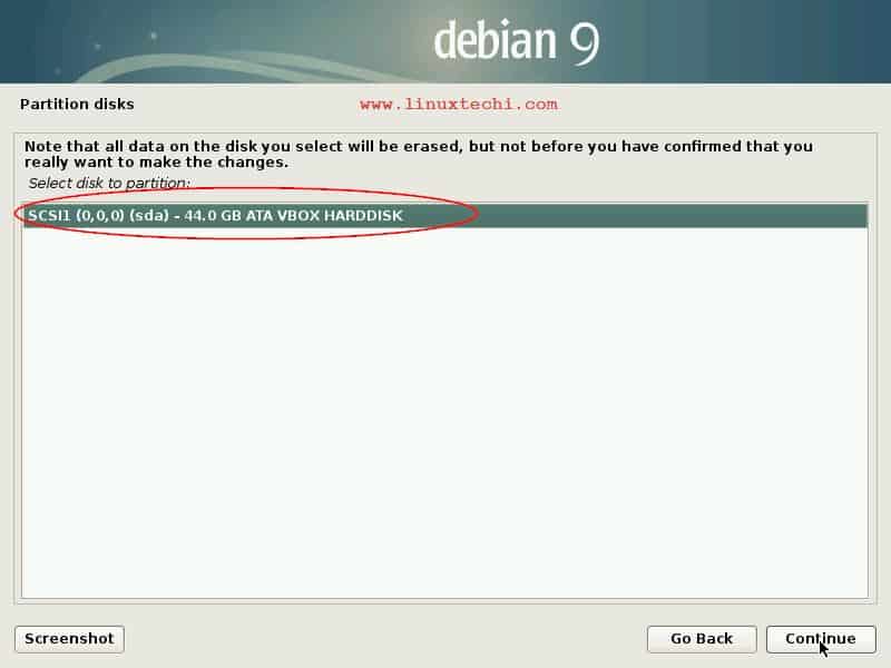 Disk-Debian9-Installation