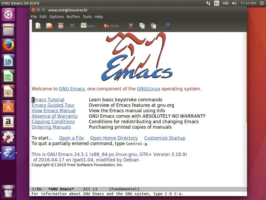 exciting emacs text editor