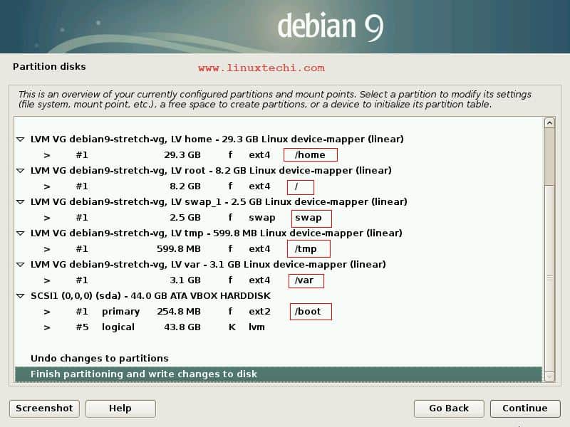 Finish-Partitioning-save-changes-debian9