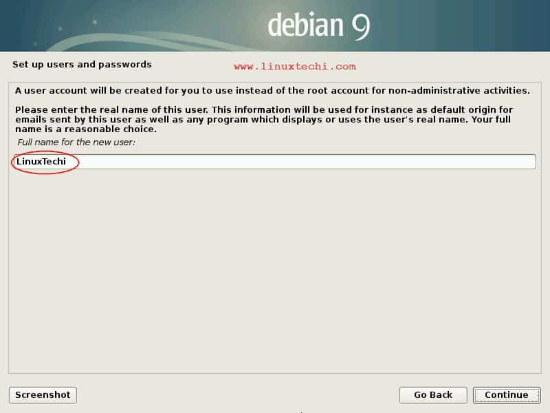 Full-UserName-Debian9-Installation