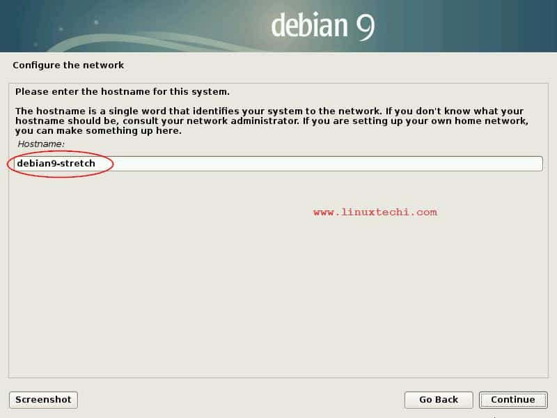 Hostname-during-debian9-installation