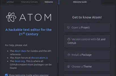 Install Atom Text Editor Ubuntu