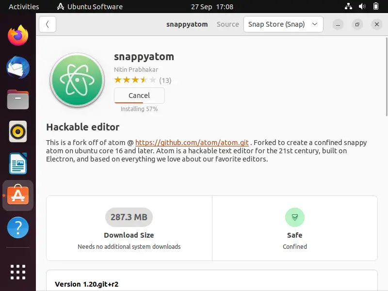 Snappyatom-installation-progress-ubuntu