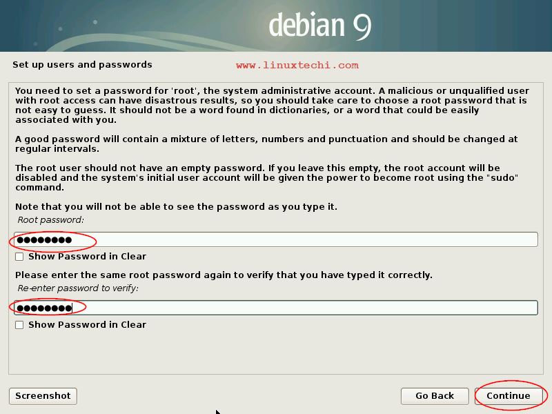 set-root-password-debian9-installation