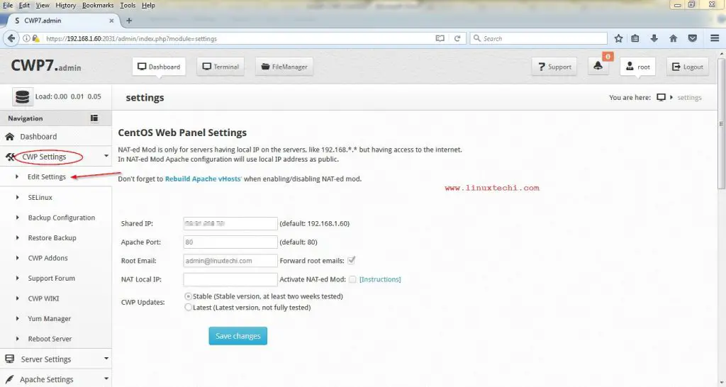 Configure-Shared-IP-CWP-Admin-Panel