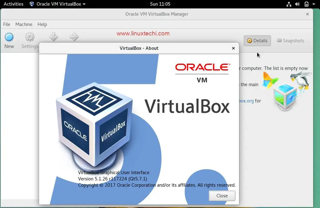 VirtualBox-Fedora26