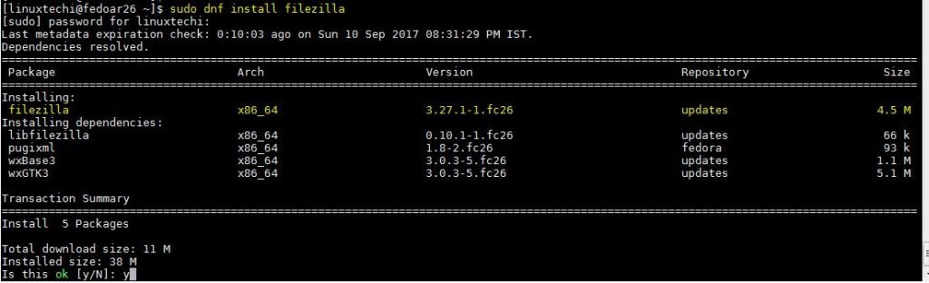 filezilla linux install filezilla linux install