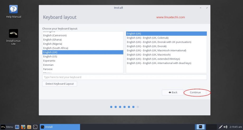 Keyboard-Layout-Linux-Lite-Installation
