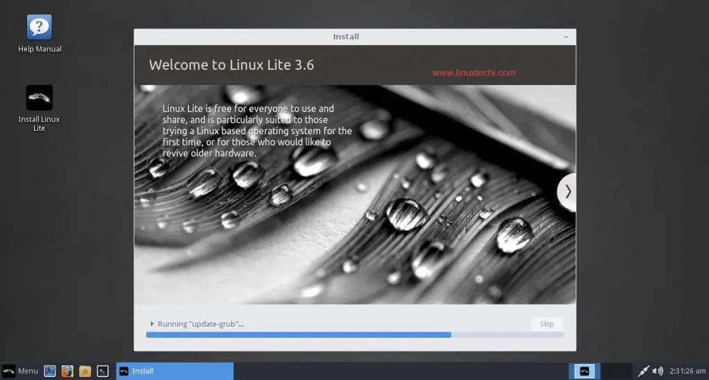Linux-Lite-3-6-Installation-Progress
