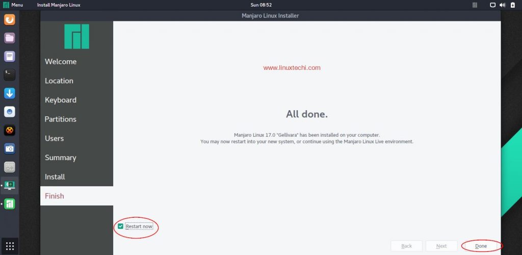 Restart-Manjaro-Linux-After-Installation
