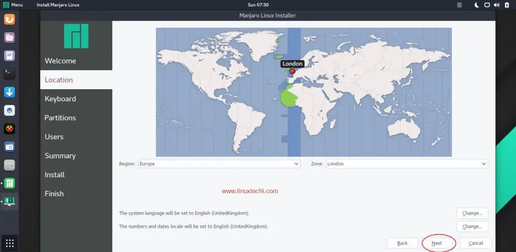 Select-Region-Zone-Manjaro-Linux-Installation