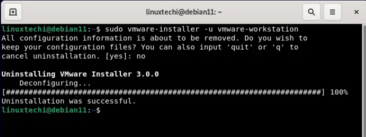Uninstall-VMware-Workstation-Debian
