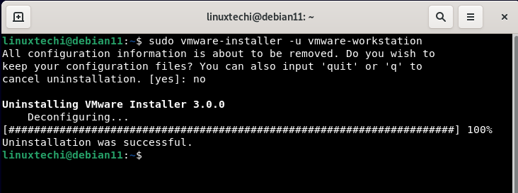 Uninstall-VMware-Workstation-Debian