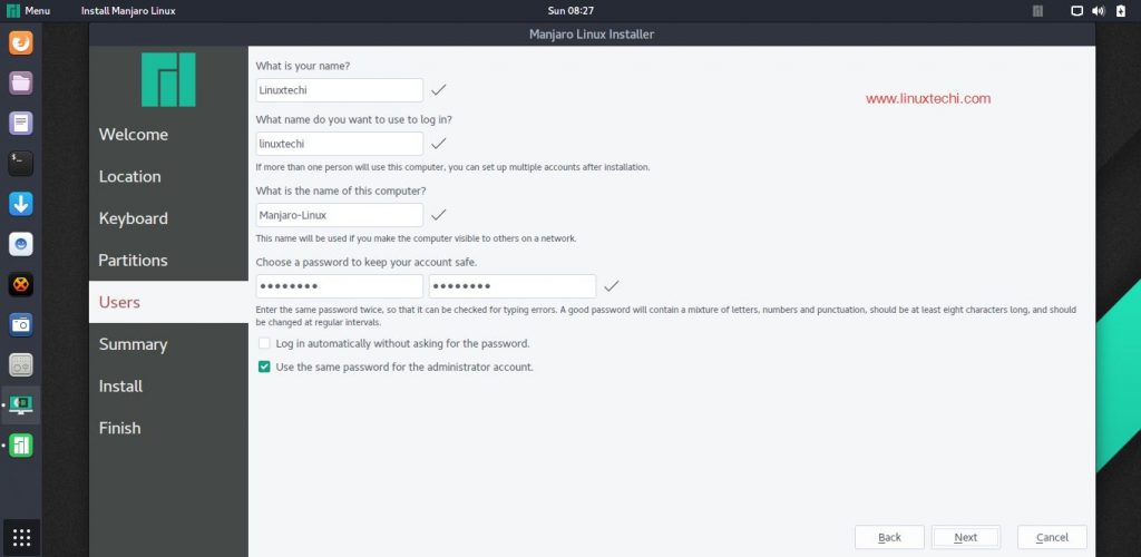 User-Creation-Manjaro-Linux-Installation