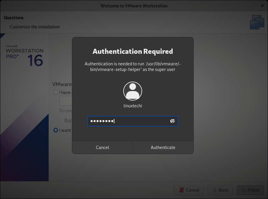 User-Password-VMware-Workstation-Finish-Debian