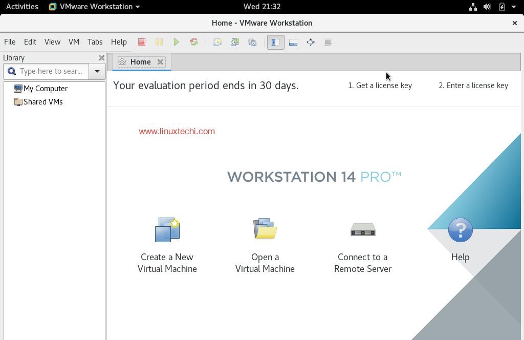 VMware-Workstation14-Dashboard-Debian9