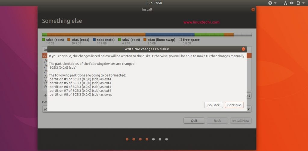 Write-changes-disk-Ubuntu17-10-Installation