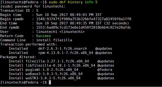 dnf-history-info-command
