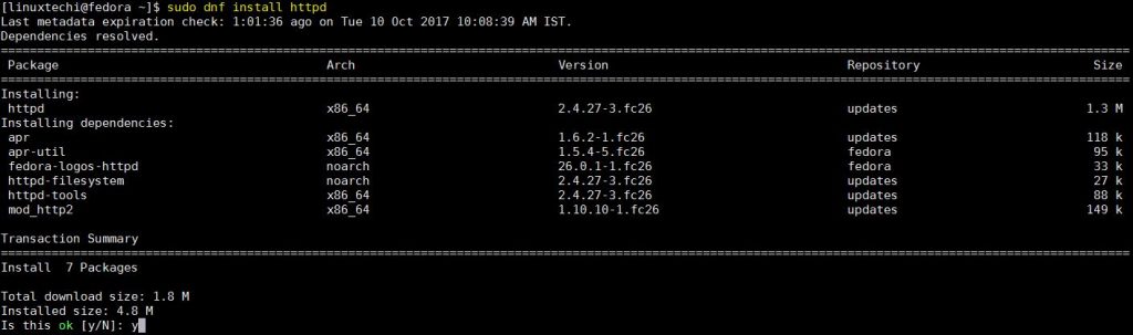 dnf-install-command-output