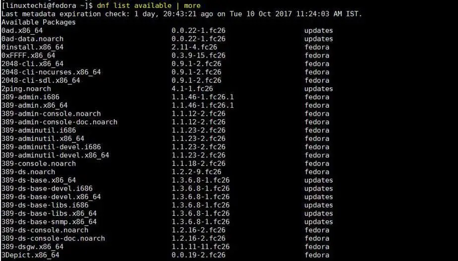 dnf-list-available-command
