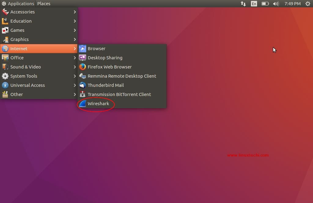 Access-wireshark-Ubuntu