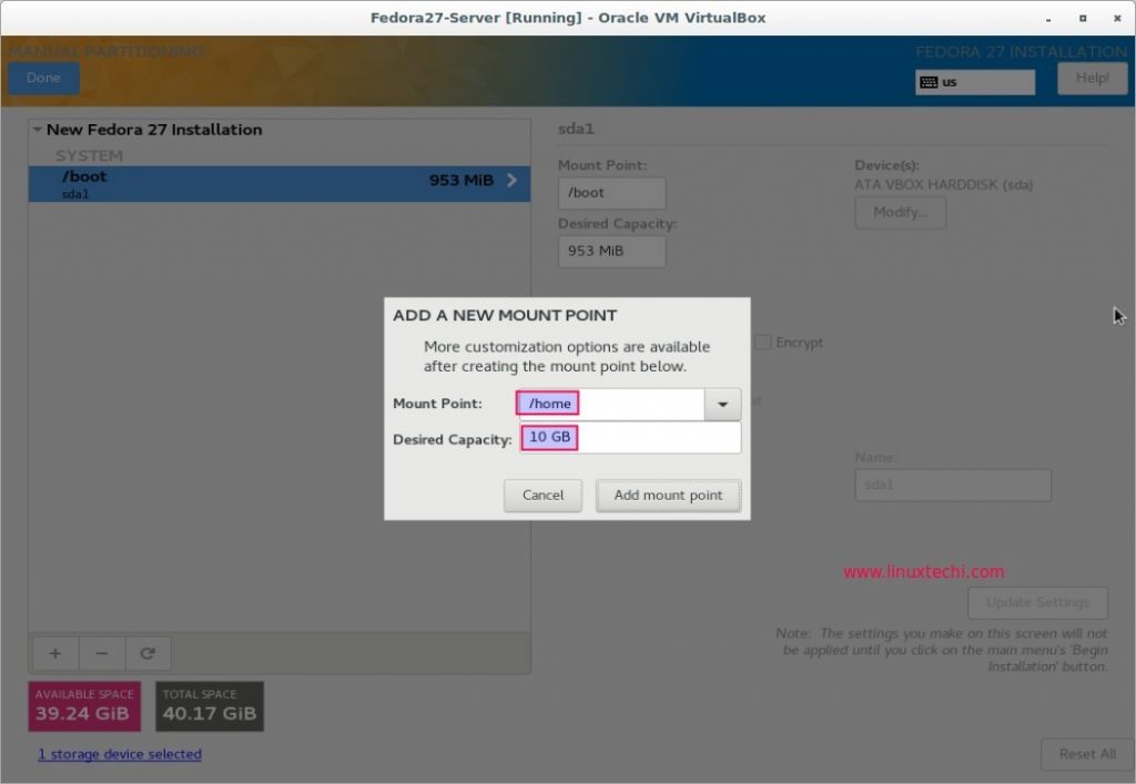 Fedora27-Server-home-partition