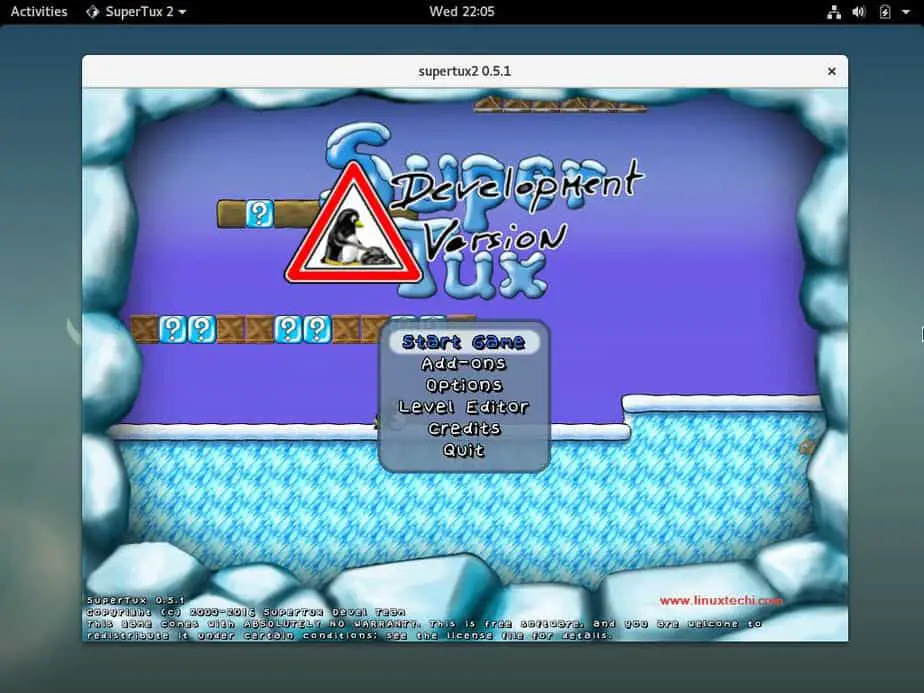 Gameplay Guarapa - Jogos no Linux - Super tux 2