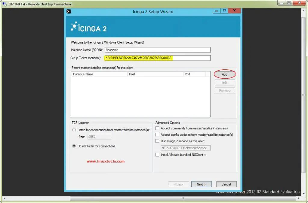 Token-Windows-Server-Icinga2