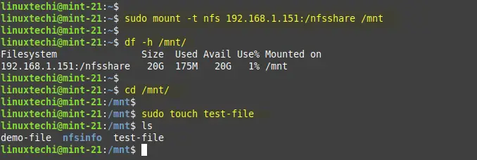 Mount-NFS-Share-Client-Machine