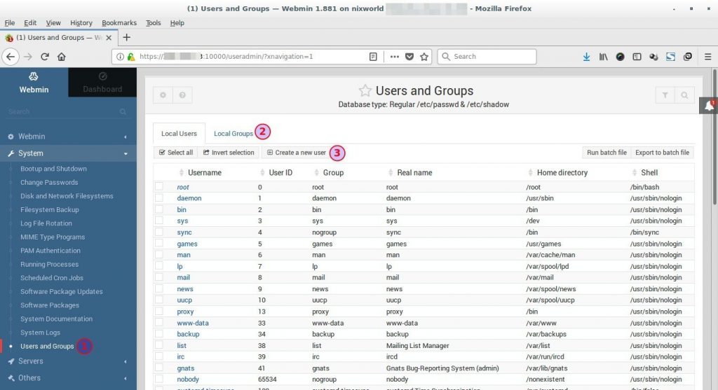 Users-Groups-Webmin-Debian