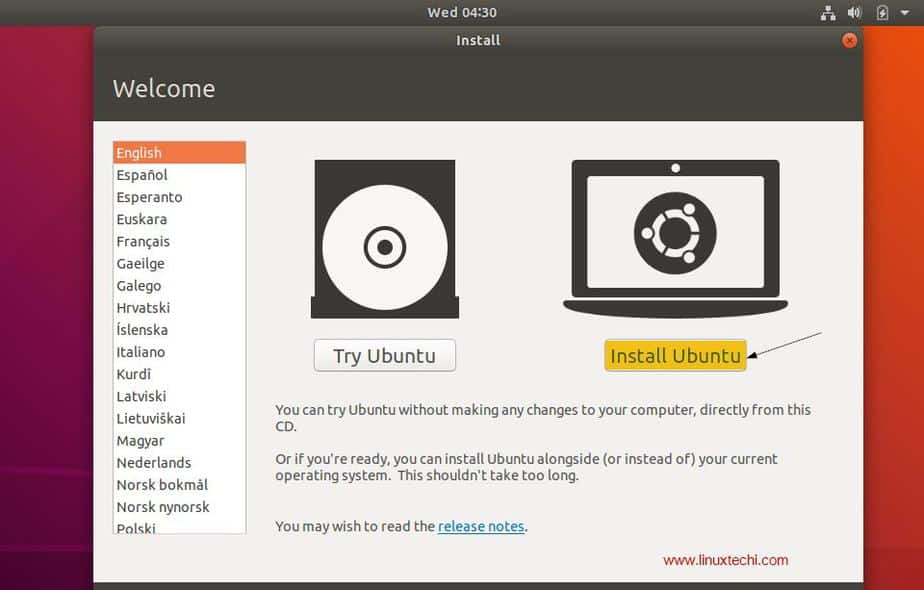 Ulydighed filosofi Universel Ubuntu 18.04 LTS Desktop Installation Guide with Screenshots