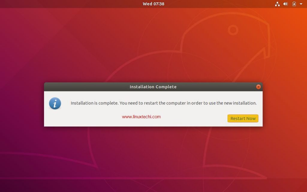 Restart-after-ubuntu18-04-installation