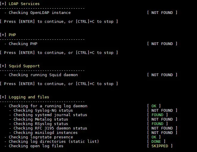 LDAP-PHP-Squid-Logging-Audit-Lynis