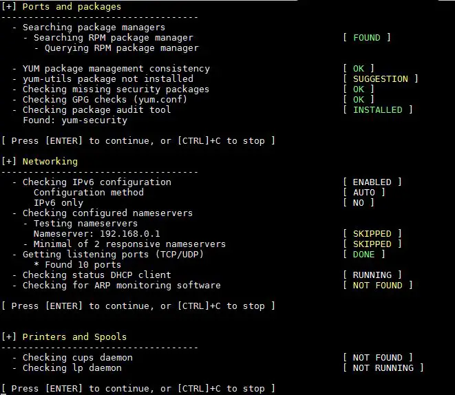 Ports-Packages-Networking-Printer-Spools-Audit-lynis