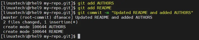 Git-Commit-Command-Linux