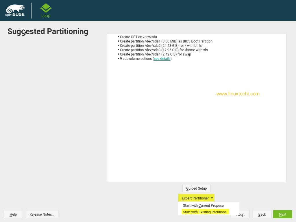 Expert-Partitioner-openSUSE-Leap15-Installation